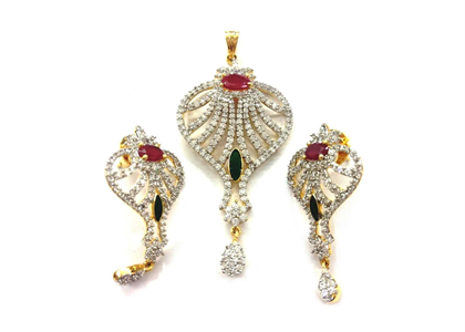 Gold Plated | Gemstone Pendant Sets